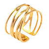 Wholesale Stainless Steel Open Ring For Women Geometric Style Electroplated