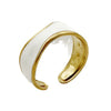 Wholesale Stainless Steel Open Ring For Women Retro Fashion Irregular Corrugated Electroplated