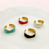 Wholesale Stainless Steel Open Ring For Women Retro Fashion Irregular Corrugated Electroplated
