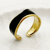 Wholesale Stainless Steel Open Ring For Women Retro Fashion Irregular Corrugated Electroplated