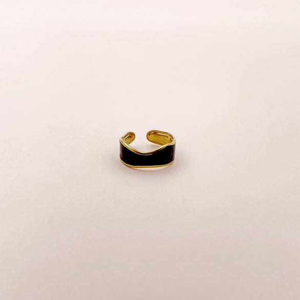 Wholesale Stainless Steel Open Ring For Women Retro Fashion Irregular Corrugated Electroplated