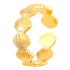 Wholesale Stainless Steel Open Ring For Women With Starfish Seashells Ginkgo Leaf Marine Motifs And Electroplating Processing