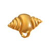 Wholesale Stainless Steel Open Ring For Women With Starfish Seashells Ginkgo Leaf Marine Motifs And Electroplating Processing