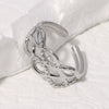 Wholesale Stainless Steel Open Ring Geometric Style Electroplated For Women