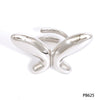 Wholesale Stainless Steel Open Ring With Exaggerated Stereo Creative Butterfly Design For Women Electroplated
