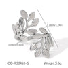 Wholesale Stainless Steel Open Ring With Geometric Shape Oildropping Pvd Vacuum Plating Hand Jewelry For Women Ins Style