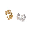 Wholesale Stainless Steel Open Ring With Geometric Shape Simple Retro Niche Design Electroplated 18K Gold For Women Non Fading