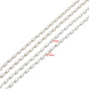 Wholesale Stainless Steel Oval Faux White Pearl Chain Necklace Handmade With Electroplating