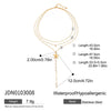 Wholesale Stainless Steel Pearl Necklace With Titanium Steel Starfish Accessories Electroplated Geometric Shaped For Women