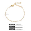 Wholesale Stainless Steel Pearl Totem Bracelet With Vacuum Goldplated Chain And Simple Design