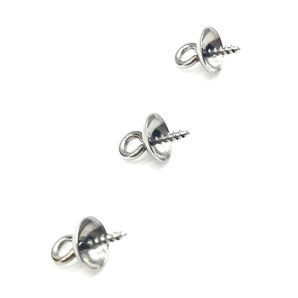 Wholesale Stainless Steel Pearl Tray Bowl Welding Sheep Eye Pendant Tray For Diy Jewelry Accessories With Electroplating
