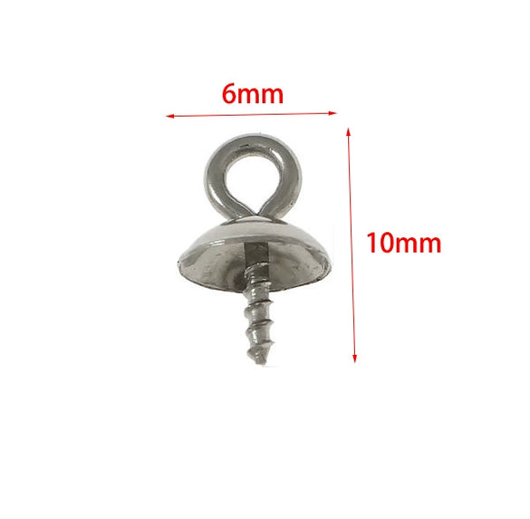 Wholesale Stainless Steel Pearl Tray Bowl Welding Sheep Eye Pendant Tray For Diy Jewelry Accessories With Electroplating