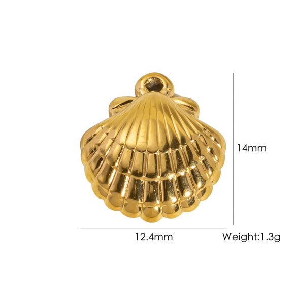 Wholesale Stainless Steel Pendant With Oil Dripping Coconut Tree Pattern Electroplated For Necklace And Bracelet