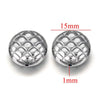 Wholesale Stainless Steel Perforated Round Baroque Style Totem Pattern 18K Gold Plated Spacer Beads For Diy Pendant Necklace And Bracelet Jewelry