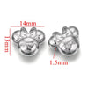 Wholesale Stainless Steel Perforated Round Baroque Style Totem Pattern 18K Gold Plated Spacer Beads For Diy Pendant Necklace And Bracelet Jewelry