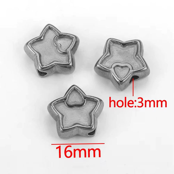 Wholesale Stainless Steel Perforated Round Baroque Style Totem Pattern 18K Gold Plated Spacer Beads For Diy Pendant Necklace And Bracelet Jewelry