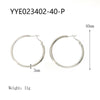 Wholesale Stainless Steel Plain Hoop Earrings For Women Geometric Style 18K Gold Plated Vacuum Real Gold Electroplated In Pvd Furnace