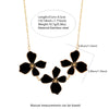 Wholesale Stainless Steel Plants And Flowers Pattern Electroplated Necklace And Earrings Set For Women