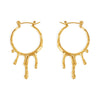 Wholesale Stainless Steel Plated Gold Geometric Drop Shape Earrings For Women
