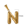 Wholesale Stainless Steel Plated Real Gold Balloon Glossy Eight Eyes Geometric Pendants Necklace For Women