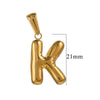 Wholesale Stainless Steel Plated Real Gold Balloon Glossy Eight Eyes Geometric Pendants Necklace For Women
