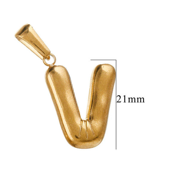 Wholesale Stainless Steel Plated Real Gold Balloon Glossy Eight Eyes Geometric Pendants Necklace For Women