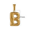 Wholesale Stainless Steel Plated Real Gold Balloon Glossy Eight Eyes Geometric Pendants Necklace For Women