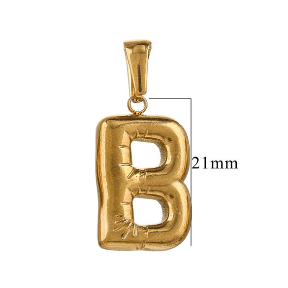 Wholesale Stainless Steel Plated Real Gold Balloon Glossy Eight Eyes Geometric Pendants Necklace For Women