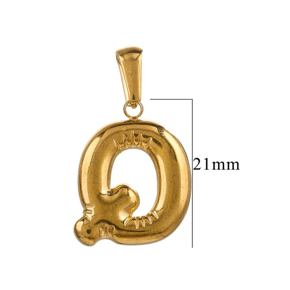 Wholesale Stainless Steel Plated Real Gold Balloon Glossy Eight Eyes Geometric Pendants Necklace For Women