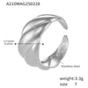 Wholesale Stainless Steel Pvd Electroplated 18K True Gold Light Luxury Geometric Fashion Ring For Women