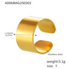 Wholesale Stainless Steel Pvd Electroplated 18K True Gold Light Luxury Geometric Fashion Ring For Women