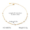 Wholesale Stainless Steel Real Gold Plated Geometric Necklace For Women