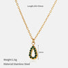 Wholesale Stainless Steel Real Gold Plated Ushaped Heart Pendant Necklace For Women