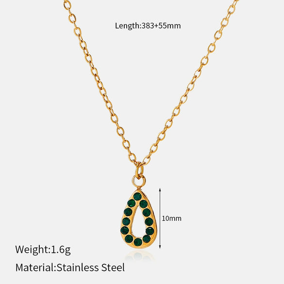 Wholesale Stainless Steel Real Gold Plated Ushaped Heart Pendant Necklace For Women