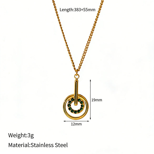 Wholesale Stainless Steel Real Gold Plated Ushaped Heart Pendant Necklace For Women