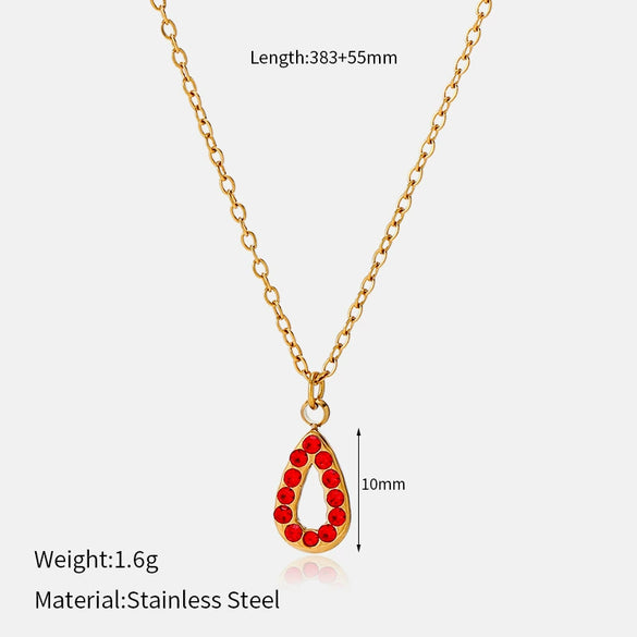 Wholesale Stainless Steel Real Gold Plated Ushaped Heart Pendant Necklace For Women