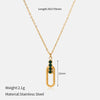 Wholesale Stainless Steel Real Gold Plated Ushaped Heart Pendant Necklace For Women