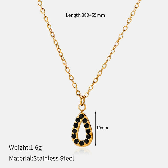 Wholesale Stainless Steel Real Gold Plated Ushaped Heart Pendant Necklace For Women
