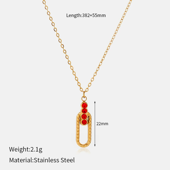 Wholesale Stainless Steel Real Gold Plated Ushaped Heart Pendant Necklace For Women