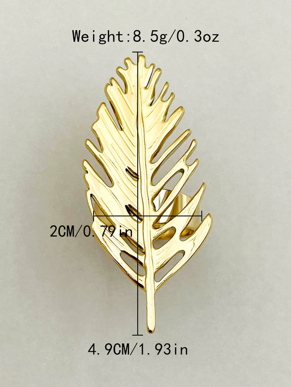 Wholesale Stainless Steel Retro Allmatch Hollow Ring With Plant Flowers Pattern And Electroplating Treatment