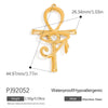 Wholesale Stainless Steel Retro Animal Style Geometric Butterfly Pendant Jewelry Accessories With Electroplating And Return Pattern