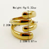 Wholesale Stainless Steel Retro Cross Fourlayer Women's Ring With Electroplating