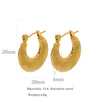 Wholesale Stainless Steel Retro Fashion Plant Flowers Pattern Electroplated Women's Ear Buckles