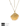 Wholesale Stainless Steel Retro Geometric Pearl Embellished Electroplated Necklace For Women