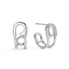 Wholesale Stainless Steel Retro Geometric Women's Earrings