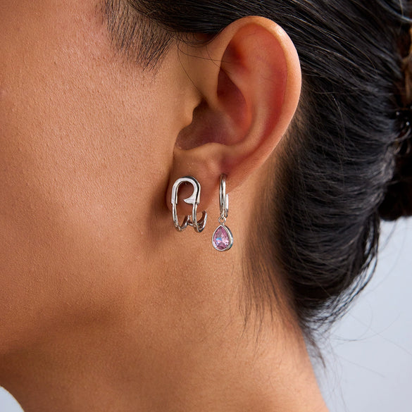 Wholesale Stainless Steel Retro Geometric Women's Earrings