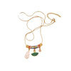 Wholesale Stainless Steel Retro Oil Drop Love Butterfly Heart Shape Pendant Necklace