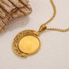 Wholesale Stainless Steel Retro Rotating Base Moon Circle Pendant Jewelry Accessories With Electroplating Treatment