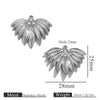 Wholesale Stainless Steel Retro Style Embossed Texture Gold Pendant Set With Flower Heart Fanshaped And Leaf Shapes Electroplated Diy Jewelry Accessories