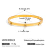 Wholesale Stainless Steel Rhinestone Buckle Bracelet For Women Geometric Shape Electroplated Light Luxury High End Jewelry